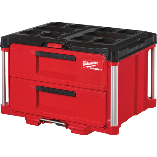 Boîte &agrave; outils avec 2 tiroirs Packout, 16-1/3" x 14-1/3" x 22-1/5", Rouge Solutions industrielles ALPHA