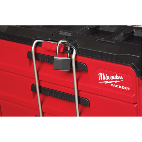 Boîte &agrave; outils avec 3 tiroirs Packout, 16-1/3" x 14-1/3" x 22-1/5", Noir/Rouge Solutions industrielles ALPHA