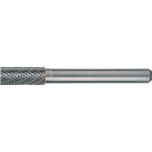 Solid Carbide Burrs - Cylinder Shape with End Cut, SB-51, 1/4" Dia., 1/8" Shank, 3/16" Depth of Cut Solutions industrielles ALPHA