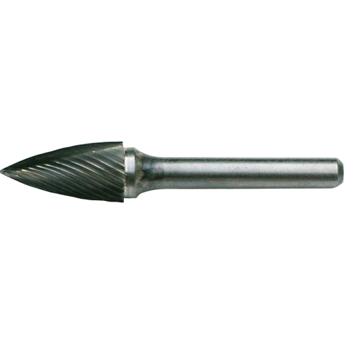 CLEVELAND Solid Carbide Burrs - Tree Shape Pointed End, SG-42, 1/8" Dia., 1/8" Shank, 5/16" Depth of Cut Solutions industrielles ALPHA