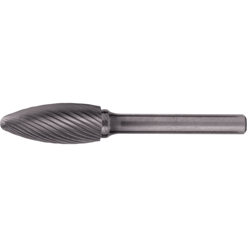 Fraises au carbure solide - Forme de flamme CLEVELAND, 1/8" dia., 1/8" Tige Solutions industrielles ALPHA