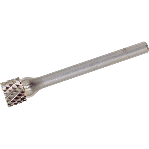 CLEVELAND Solid Carbide Burrs - Cylinder Shape with End Cut, SB-1, 1/4" Dia., 1/4" Shank, 5/8" Depth of Cut Solutions industrielles ALPHA