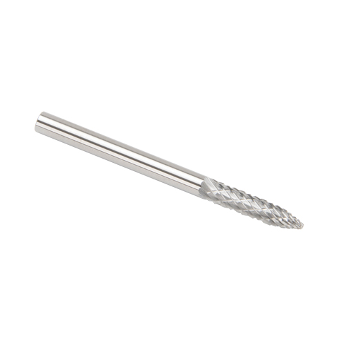 CLEVELAND Solid Carbide Burrs - Tree Shape Pointed End, SG-44, 3 mm Dia., 1/8" Shank Solutions industrielles ALPHA