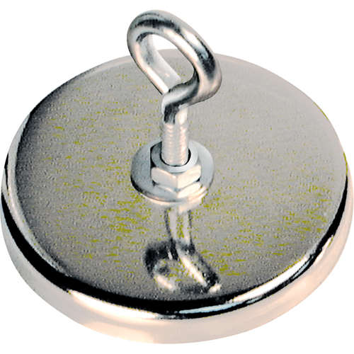 Aimants ronds &agrave; profil bas, dia. 2-5/8", Force de 41  lb Solutions industrielles ALPHA