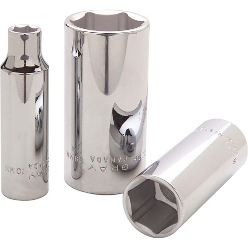  Socket, 10 mm, 1/2" Drive, 6 Points, Deep Solutions industrielles ALPHA