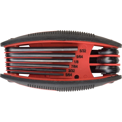 Folding Hex Key Set, 9 Pcs., Imperial Solutions industrielles ALPHA