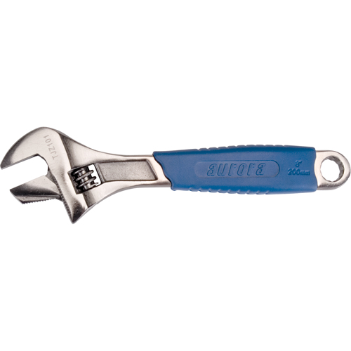 Adjustable Wrench, 8" L, 1-1/4" Max Width, Black Solutions industrielles ALPHA