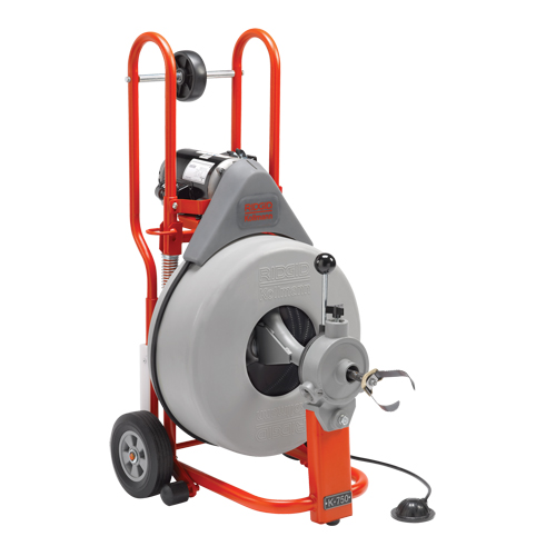 Nettoyant de drain K-750 pour machine &agrave; baril, &eacute;lectrique, 3/4" x 100' Solutions industrielles ALPHA