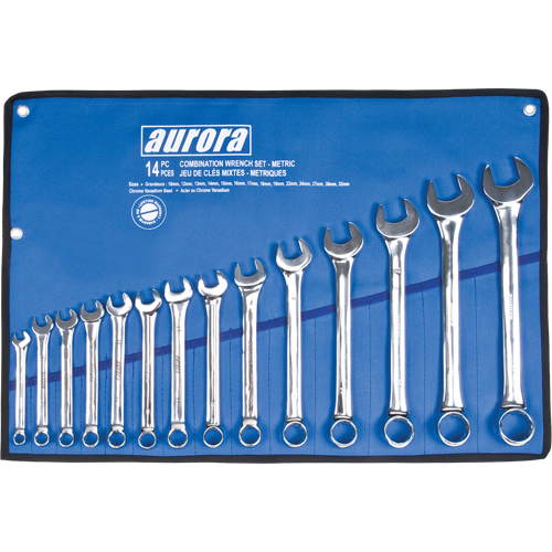 Wrench Set, Combination, 14 Pieces, Metric Solutions industrielles ALPHA