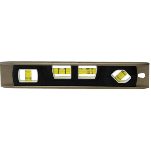 Torpedo Level, 12" L, Aluminum, 4 Vials, Magnetic Solutions industrielles ALPHA
