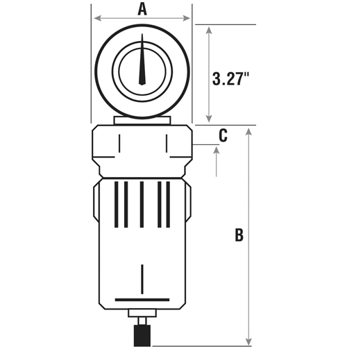 Filtres &agrave; air comprim&eacute;, Modulaire, 1" NPT, Drain Automatique Solutions industrielles ALPHA