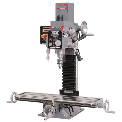 Machine &agrave; fraiser et percer avec &eacute;cran num&eacute;rique, 2 vitesses, Cap. De forage 5/8" Solutions industrielles ALPHA