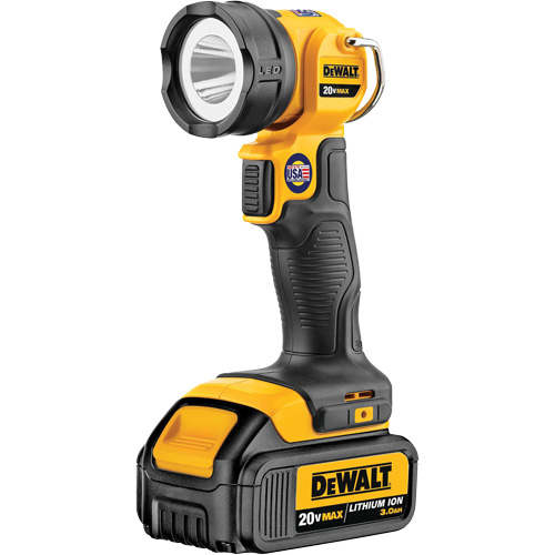 Lampe de travail Max, DEL, 110 lumens, 11 hres de fonctionnement, Bloc-pile Rechargeable, Plastique Solutions industrielles ALPHA