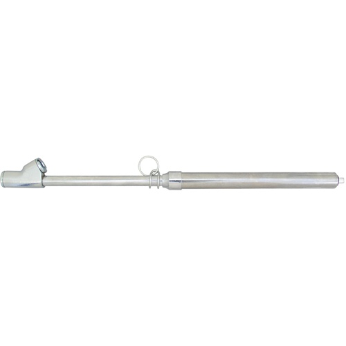 Manom&egrave;tres pour roues jumel&eacute;es- Manometres pour pneus a buse jumelee droite (Tige en nylon) Solutions industrielles ALPHA