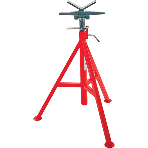 Support de tuyau en V no VJ-99, 71-132 cm R&eacute;glage de la hauteur, 12" Capacit&eacute; max. de tuyau, 2500 lb Capacit&eacute; de charge max. Solutions industrielles ALPHA