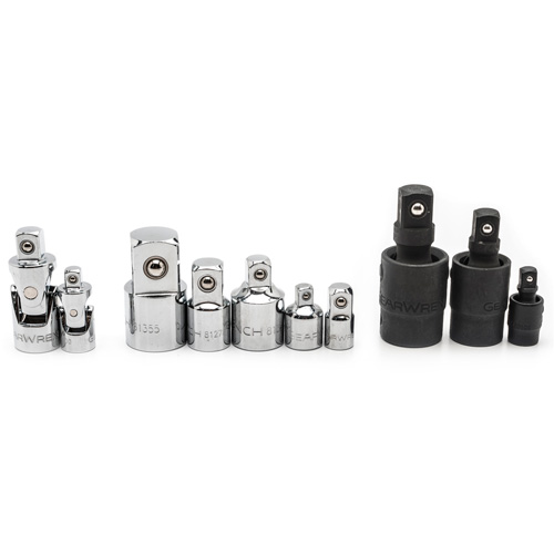 Jeu de douilles &agrave; joints et d'adaptateurs de douilles universelles 1/4", 3/8" et 1/2" &agrave; 10 pi&egrave;ces Solutions industrielles ALPHA