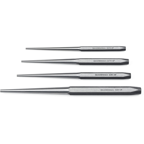 Long Taper Punch Set, 4 Pieces Solutions industrielles ALPHA