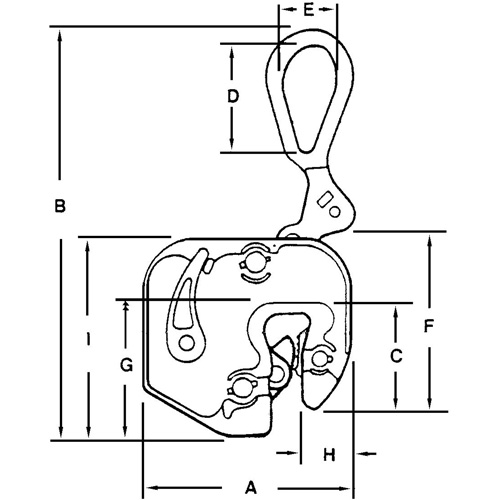 &eacute;lingue l&egrave;ve-t&ocirc;le GXL, 1000 lb (0,5 tonne), Ouverture de la m&acirc;choire de 1/16" - 5/8" Solutions industrielles ALPHA