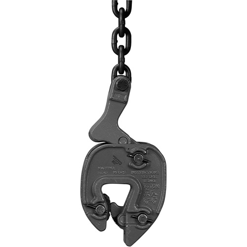Serre-plaque GX avec attache de chaînette, 1000 lb (0,5 tonne), Ouverture de la m&acirc;choire de 1/16" - 5/16" Solutions industrielles ALPHA