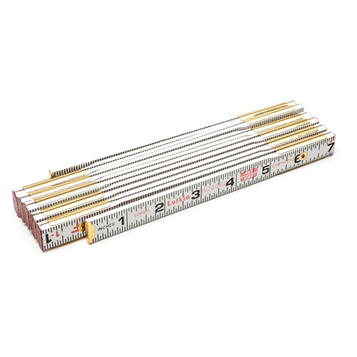 Folding Wood Rule, 6' L, Wood, 1/6" Graduations Solutions industrielles ALPHA