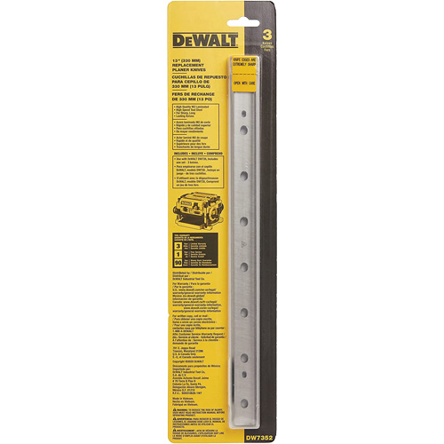 13" Disposable Reversible Thickness Planer Knives Solutions industrielles ALPHA