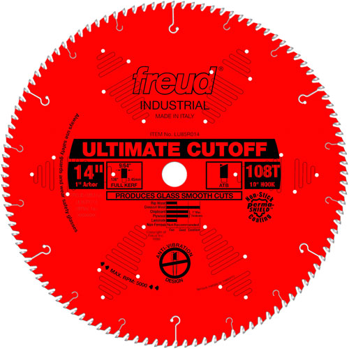 TCS Industrial Saw Blade - Crosscut & Finishing, 14", 108 Teeth, Wood Use Solutions industrielles ALPHA