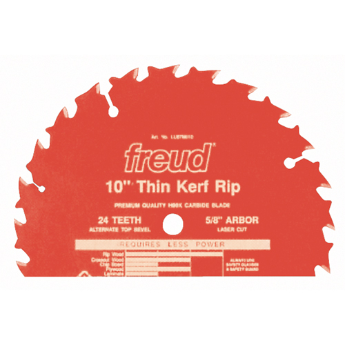 Lames de scie industrielle TCS - refente/coupe en travers &agrave; voie &eacute;troite, 10", 24 dents, Pour Bois Solutions industrielles ALPHA