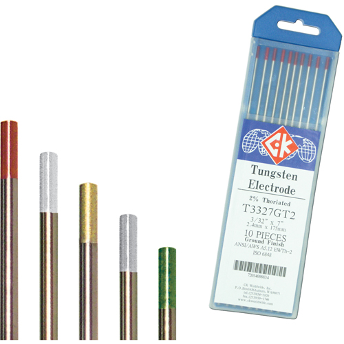 Tungsten Electrodes, 0.020" Dia. x 7" L Solutions industrielles ALPHA