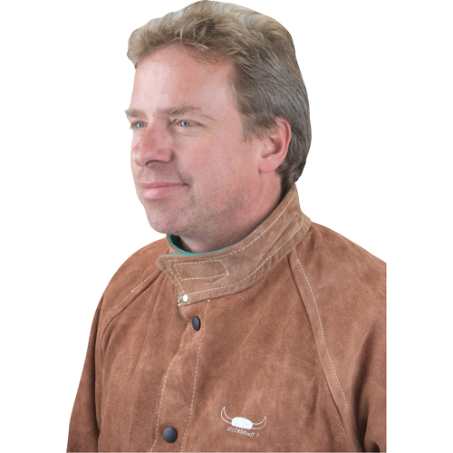 Welding Jacket, Leather, 4X-Large, Lava Brown Solutions industrielles ALPHA