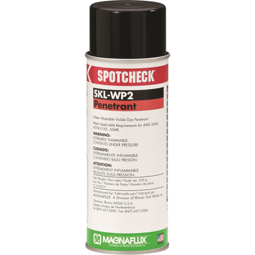 Spotcheck&reg; Penetrants - SKL-WP2 Water Washable Penetrants, Aerosol Can Solutions industrielles ALPHA