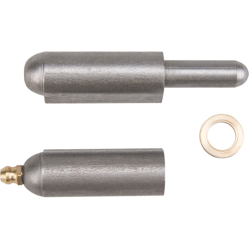 Charni&egrave;re &agrave; souder, 0,63" dia. x 3,937" lo, Acier doux a/goupille fixe en acier Solutions industrielles ALPHA