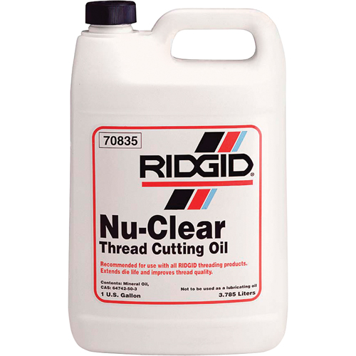 Nu-Clear Thread Cutting Oil, Jug Solutions industrielles ALPHA