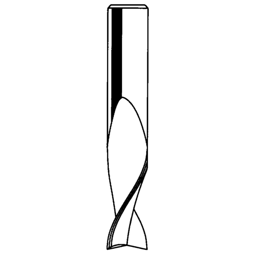 M&egrave;che &agrave; spirale, 1/8" dia., 1/2" Hauteur de carbure, 2" lo, 1/4" tige Solutions industrielles ALPHA