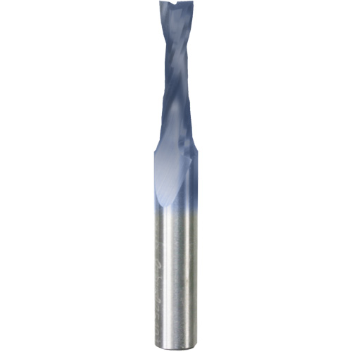 Up Spiral Router Bit, 1/4" Dia., 1" Carbide Height, 2-1/2" L, 1/4" Shank Solutions industrielles ALPHA