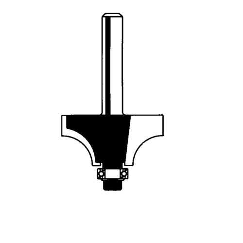Router Bit - Beading Bit, 5/8" Dia., 1/4" Shank Solutions industrielles ALPHA