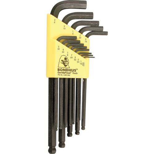 Balldrive L-Style Hex Key Set, 13 Pcs. Solutions industrielles ALPHA