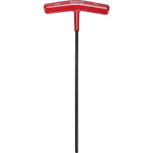 Individual Hex Keys - Metric, Ball End, 5 mm x 9.7" L, T Handle Solutions industrielles ALPHA