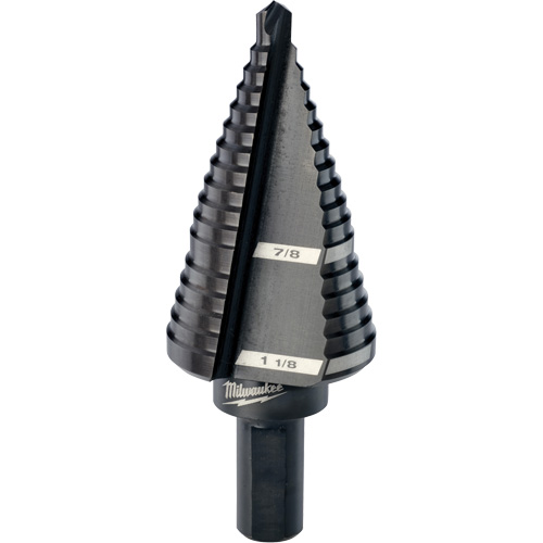 #9 Step Drill Bit, 7/8" - 1-1/8" , High Speed Steel Solutions industrielles ALPHA