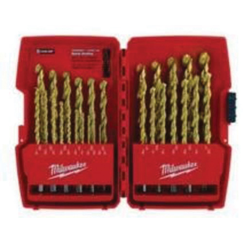 Jeu de forets &eacute;tag&eacute;s Thunderbolt, 29 morceaux, Acier rapide Solutions industrielles ALPHA