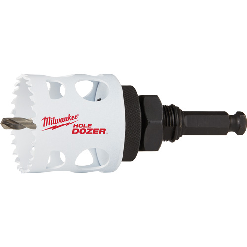 Hole Dozer Hole Saw with Arbor, 2", 1-5/8" Depth of Cut, Bi-Metal Solutions industrielles ALPHA