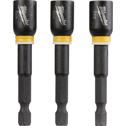 Shockwave Impact Duty Nut Driver, 1/4" Tip, 8 mm Drive, 2-9/16" L, Magnetic Solutions industrielles ALPHA