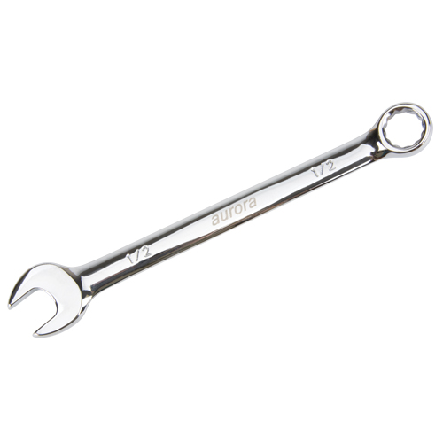 Cl&eacute; mixte, 12 pans, 1/2", Fini Chrome Solutions industrielles ALPHA