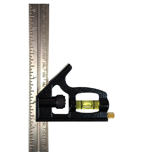 Johnson 406EM - Combination Square, 6" x 1" L, 1/32" Graduations, Steel, Plain Solutions industrielles ALPHA