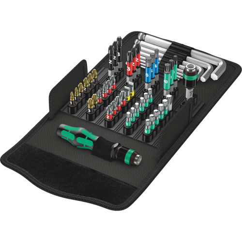 Kraftform Kompakt 100 Screw Driving set 52-PC, 6-1/32" L, Plastic Handle Solutions industrielles ALPHA