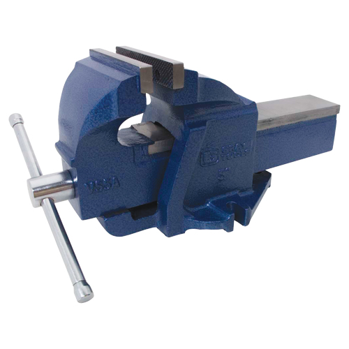 &eacute;tau d'&eacute;tabli en fonte ductile pour m&eacute;canicien, Largeur des m&acirc;choires 5", Profondeur de la gorge 3-3/10" Solutions industrielles ALPHA