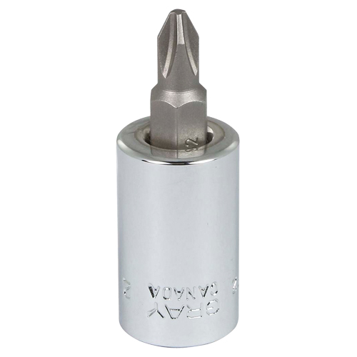 Head Socket, Phillips, #2 x 1.93" L, 3/8" Square Drive Drive Solutions industrielles ALPHA