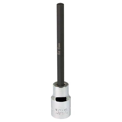Extra Long Bit  Socket, 6 mm x 4" L, 3/8" Drive Solutions industrielles ALPHA