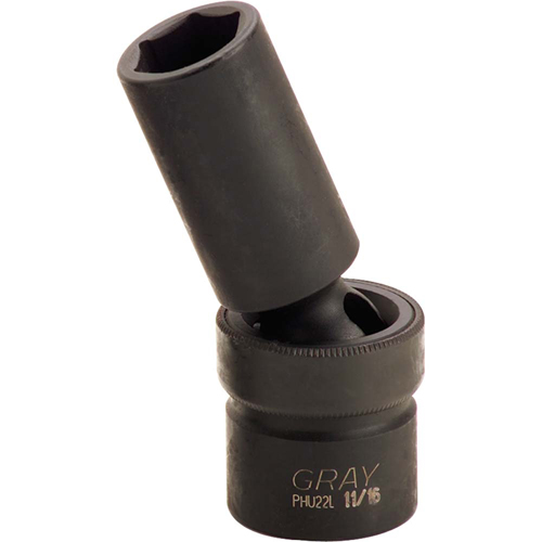 Universal Joint Socket, Impact, 3/8", 1/2" Drive, 6 Points Solutions industrielles ALPHA