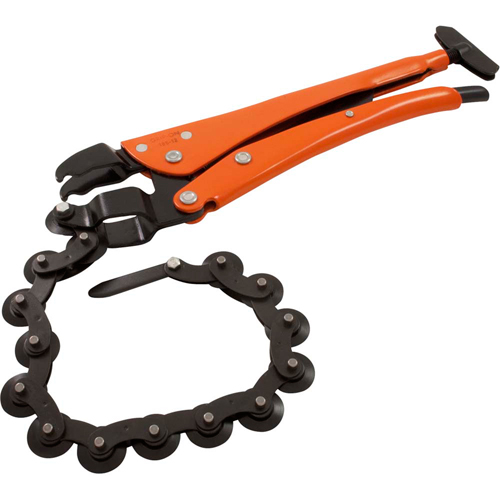 Pinces coupe-tuyau &agrave; chaîne verrouillables, Longueur 12-1/2", Prise Omnium Solutions industrielles ALPHA