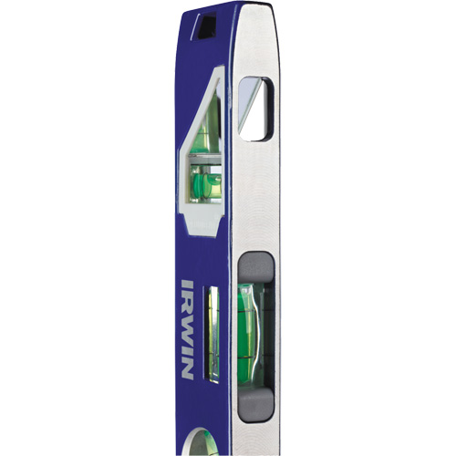 250 Series Heavy-Duty Torpedo Level, 9" L, Aluminum, 4 Vials, Magnetic Solutions industrielles ALPHA